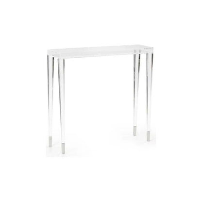 Berkshire Acyrlic Made Clear Hall Table - LOOMLAN - Chelsea House - Side Tables