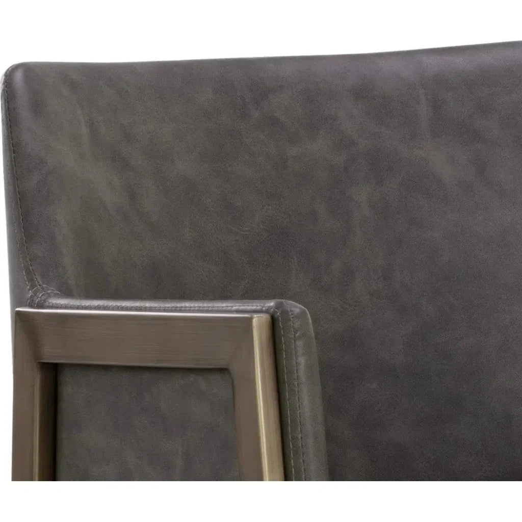 Bernadette Leather Barstool - LOOMLAN - SUNPAN - Bar Stools