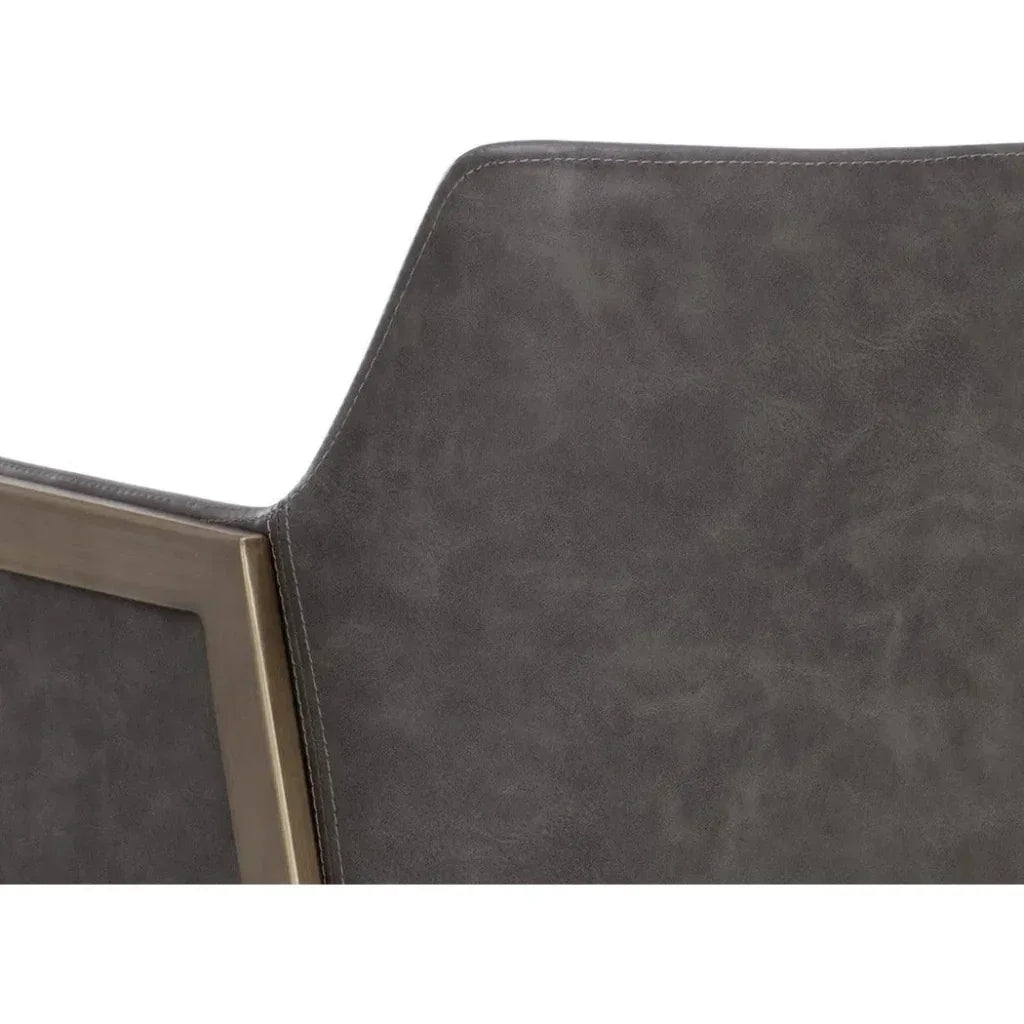 Bernadette Leather Barstool - LOOMLAN - SUNPAN - Bar Stools