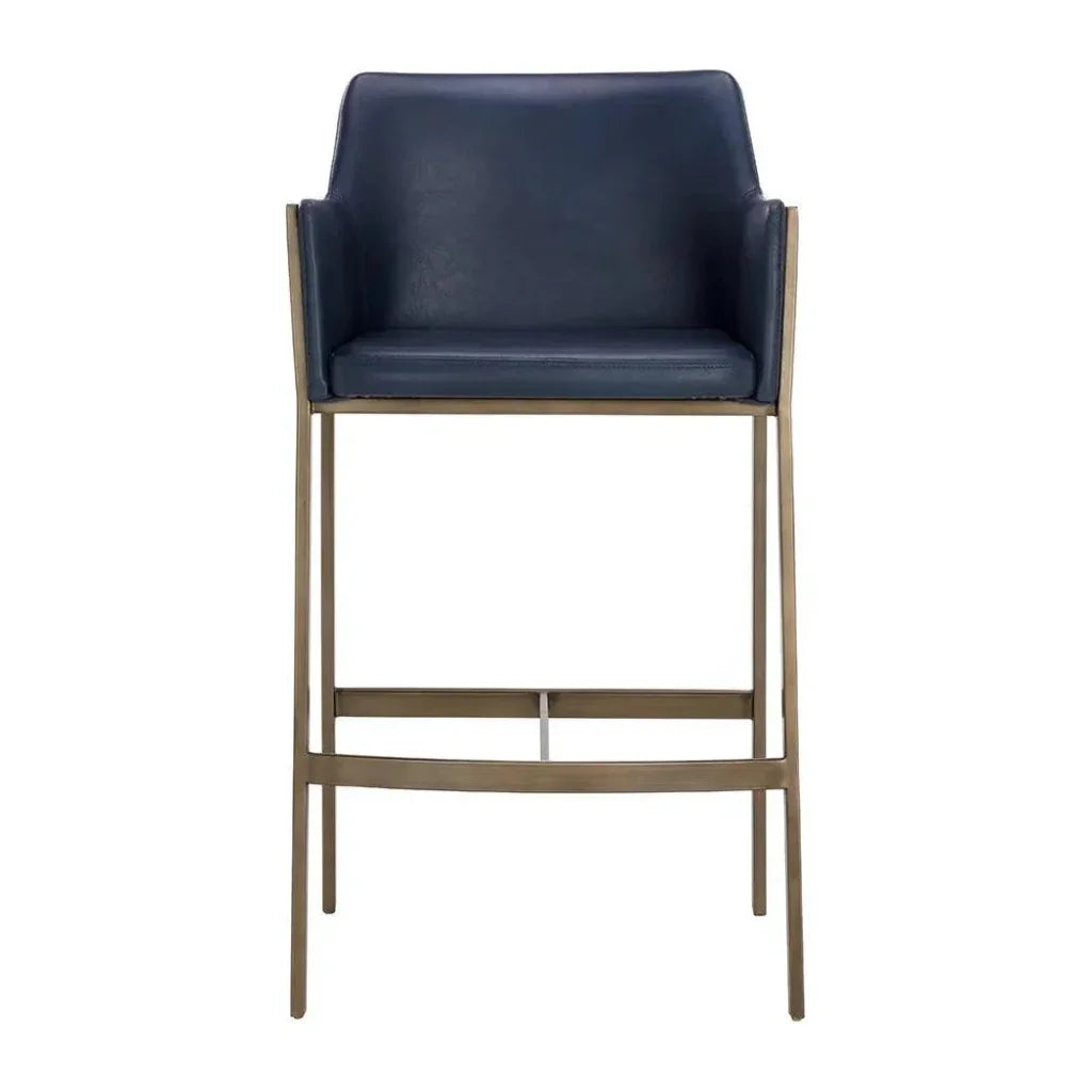 Bernadette Leather Barstool - LOOMLAN - SUNPAN - Bar Stools