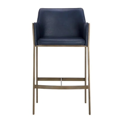 Bernadette Leather Barstool - LOOMLAN - SUNPAN - Bar Stools