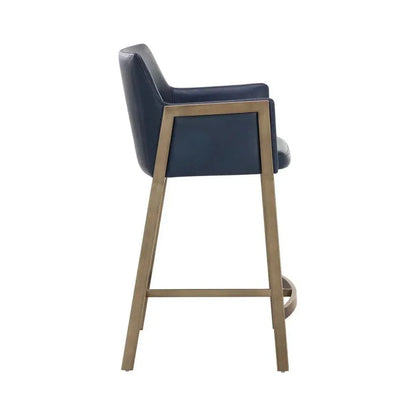 Bernadette Leather Barstool - LOOMLAN - SUNPAN - Bar Stools