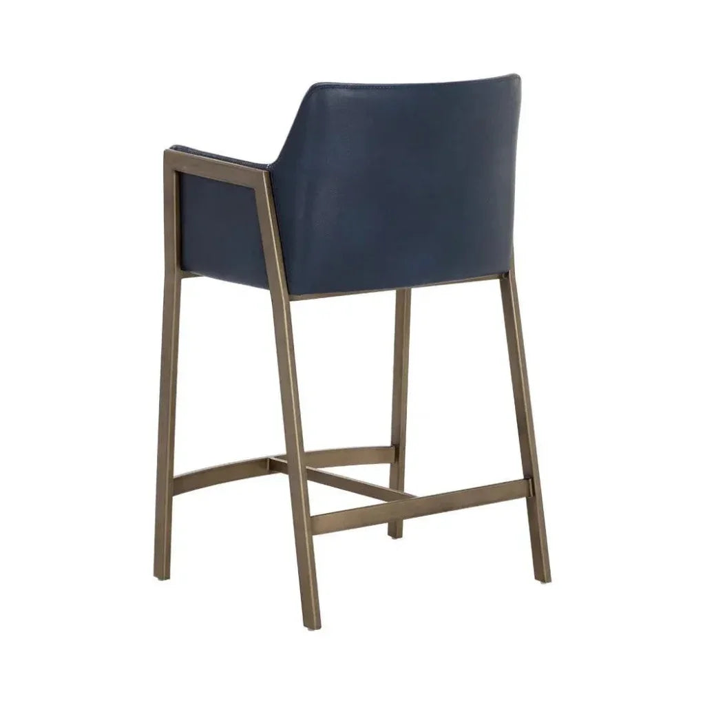 Bernadette Leather Barstool - LOOMLAN - SUNPAN - Bar Stools