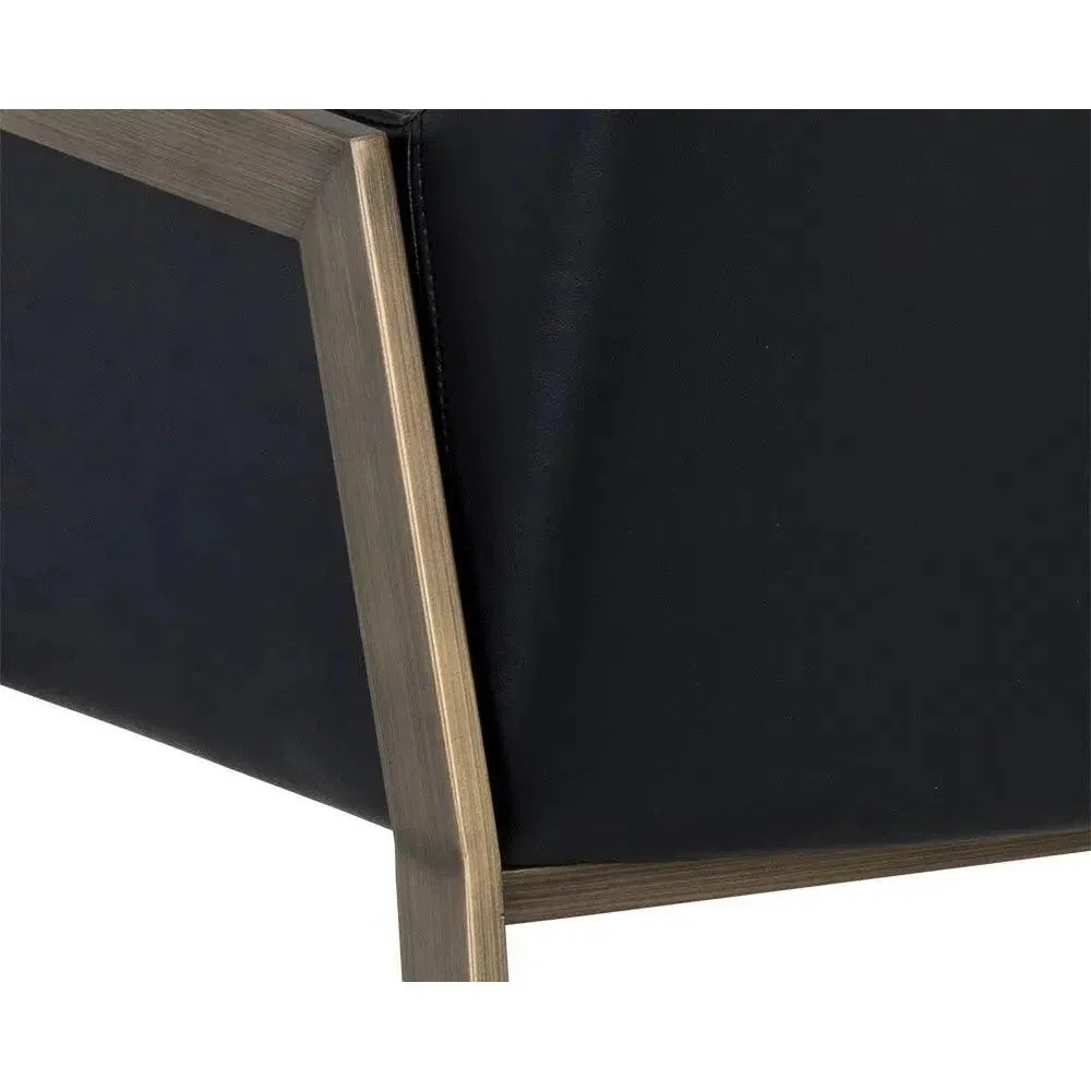 Bernadette Leather Dining Armchair - LOOMLAN - SUNPAN - Dining Chairs