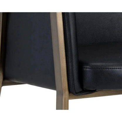 Bernadette Leather Dining Armchair - LOOMLAN - SUNPAN - Dining Chairs