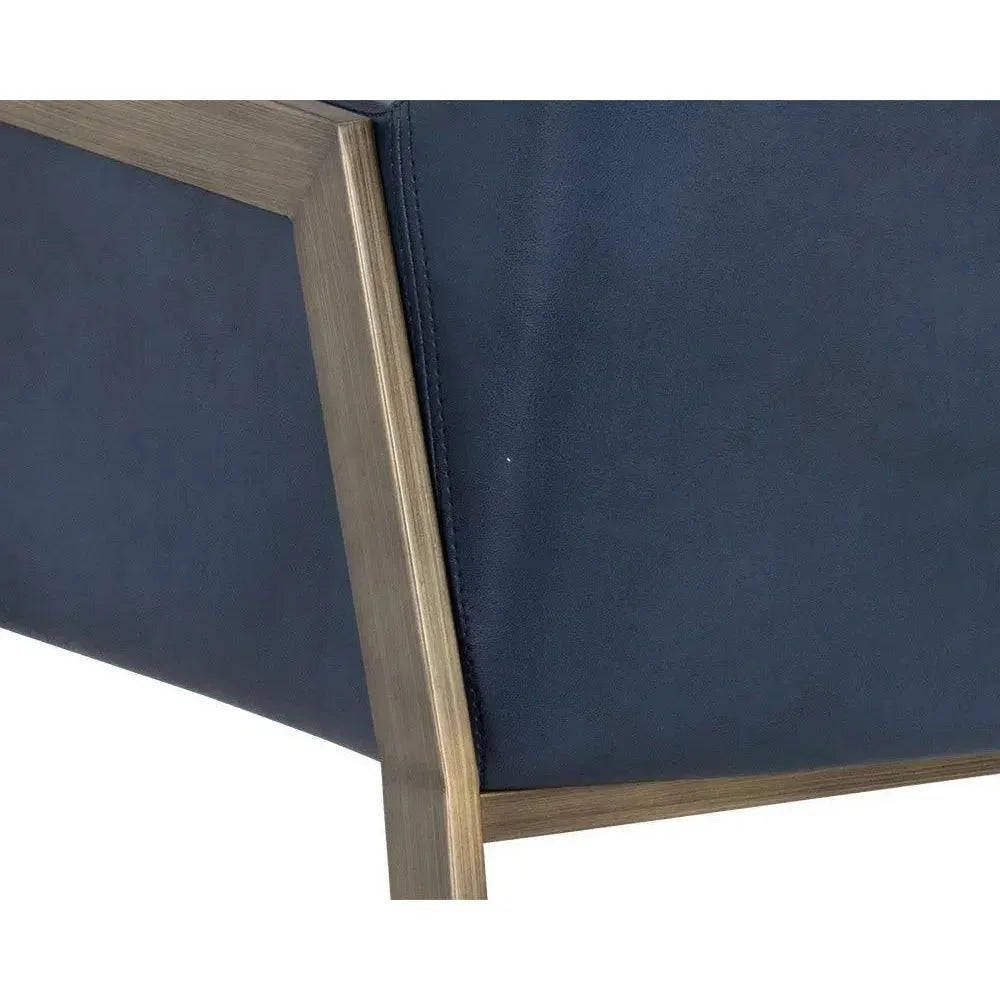 Bernadette Leather Dining Armchair - LOOMLAN - SUNPAN - Dining Chairs