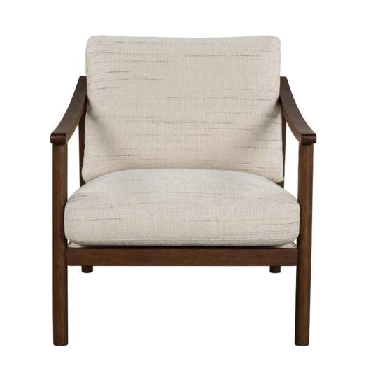 Bernard Cream Performance Fabric Club Chair - LOOMLAN - LH Imports - Club Chairs