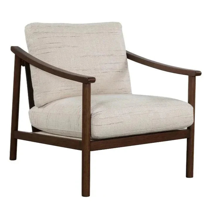 Bernard Cream Performance Fabric Club Chair - LOOMLAN - LH Imports - Club Chairs