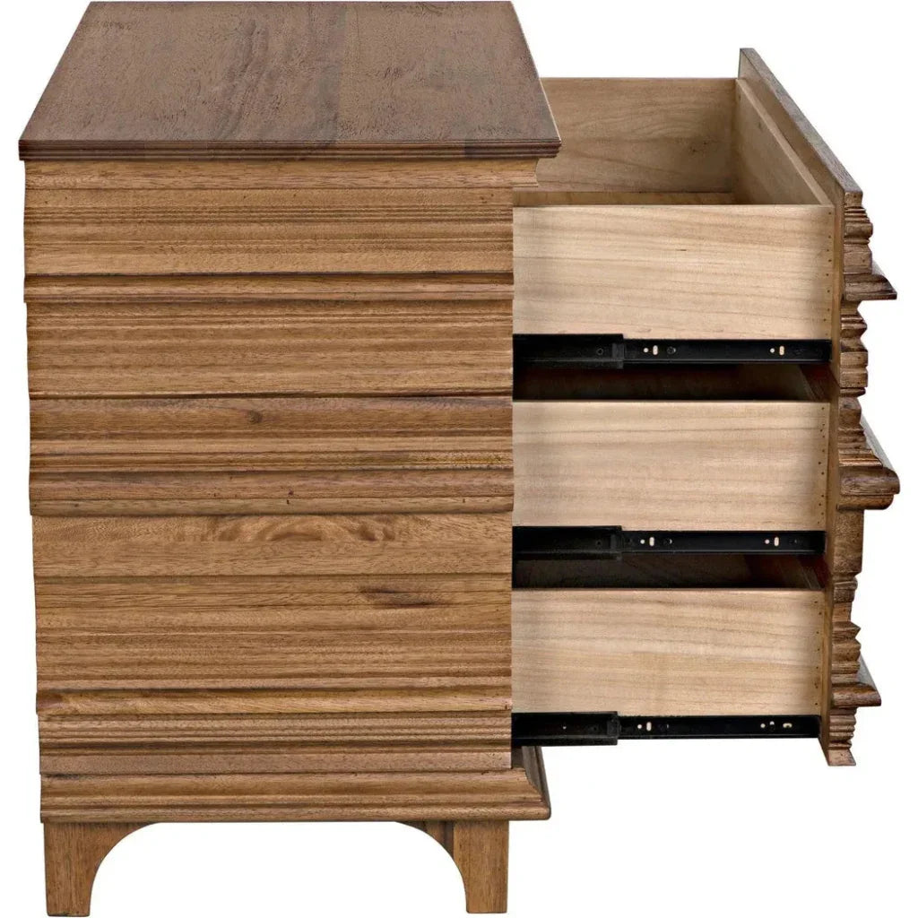 Bernard Wood Brown Chest - LOOMLAN - Noir - Chests