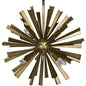 Bero Metal Chandelier With Brass Finish - LOOMLAN - Noir - Chandeliers