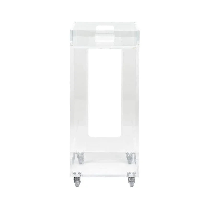 Bertie Acrylic Made Clear Bar Cart-Home Bar Carts-Chelsea House-LOOMLAN