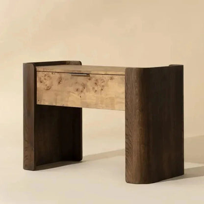 Beryl Wooden Brown Nightstand - LOOMLAN - SUNPAN - Nightstands