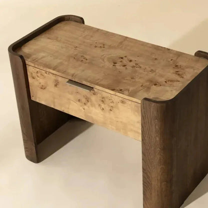 Beryl Wooden Brown Nightstand - LOOMLAN - SUNPAN - Nightstands