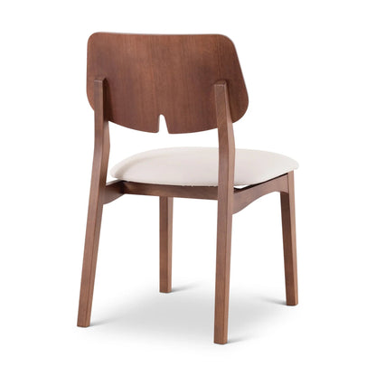 Beth Woven Fabric Armless Dining Chair