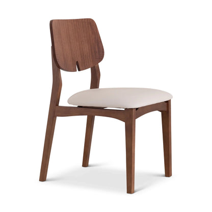 Beth Woven Fabric Armless Dining Chair