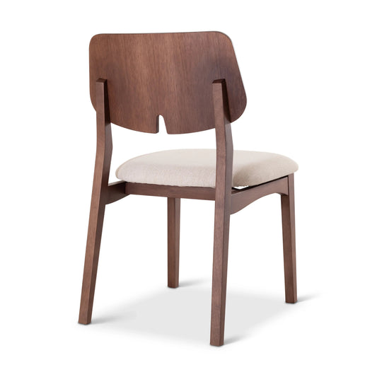 Beth Woven Fabric Armless Dining Chair