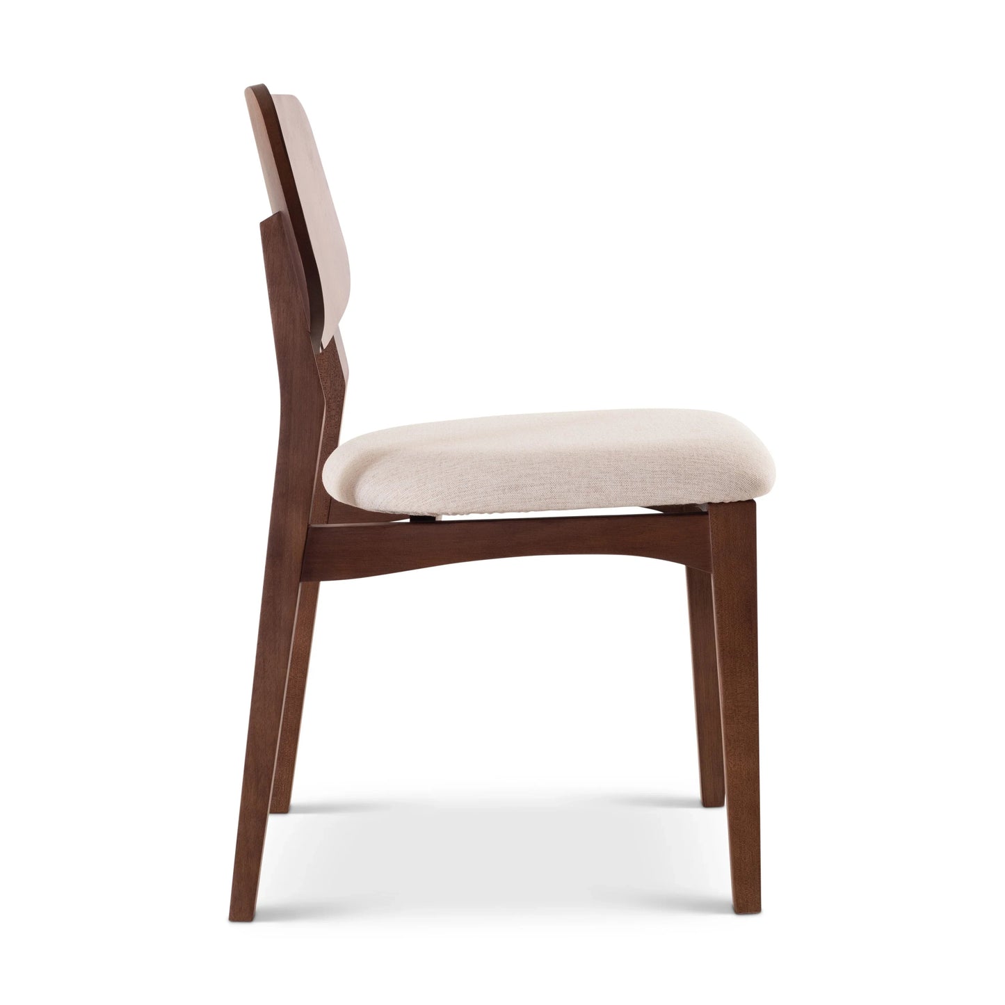 Beth Woven Fabric Armless Dining Chair