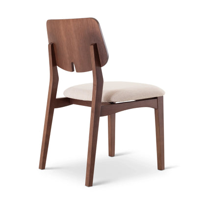 Beth Woven Fabric Armless Dining Chair