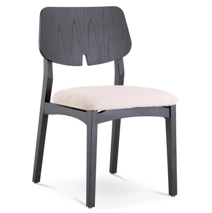 Beth Woven Fabric Armless Dining Chair