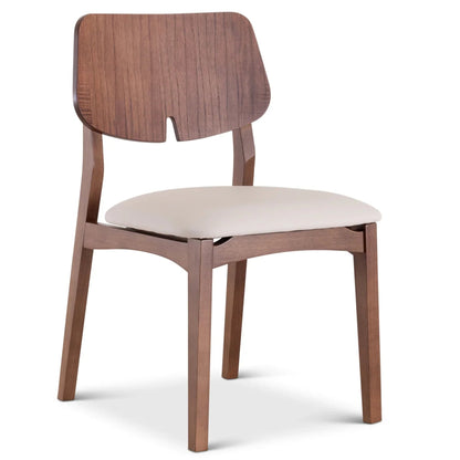 Beth Woven Fabric Armless Dining Chair