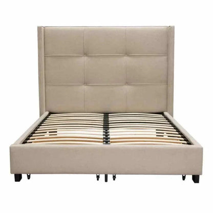 Beverly Fabric Bed With Storage - LOOMLAN - Diamond Sofa - Beds