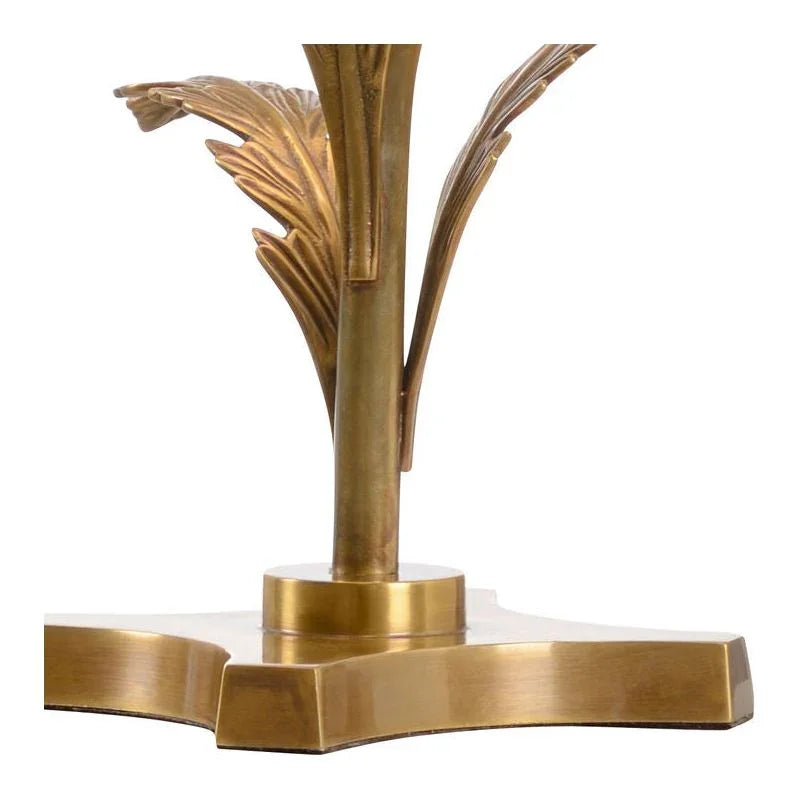 Beverly Glen Brass Finished Leaf Design Table Lamp - LOOMLAN - Wildwood - Table Lamps