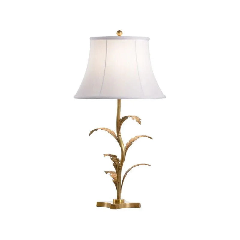 Beverly Glen Brass Finished Leaf Design Table Lamp - LOOMLAN - Wildwood - Table Lamps