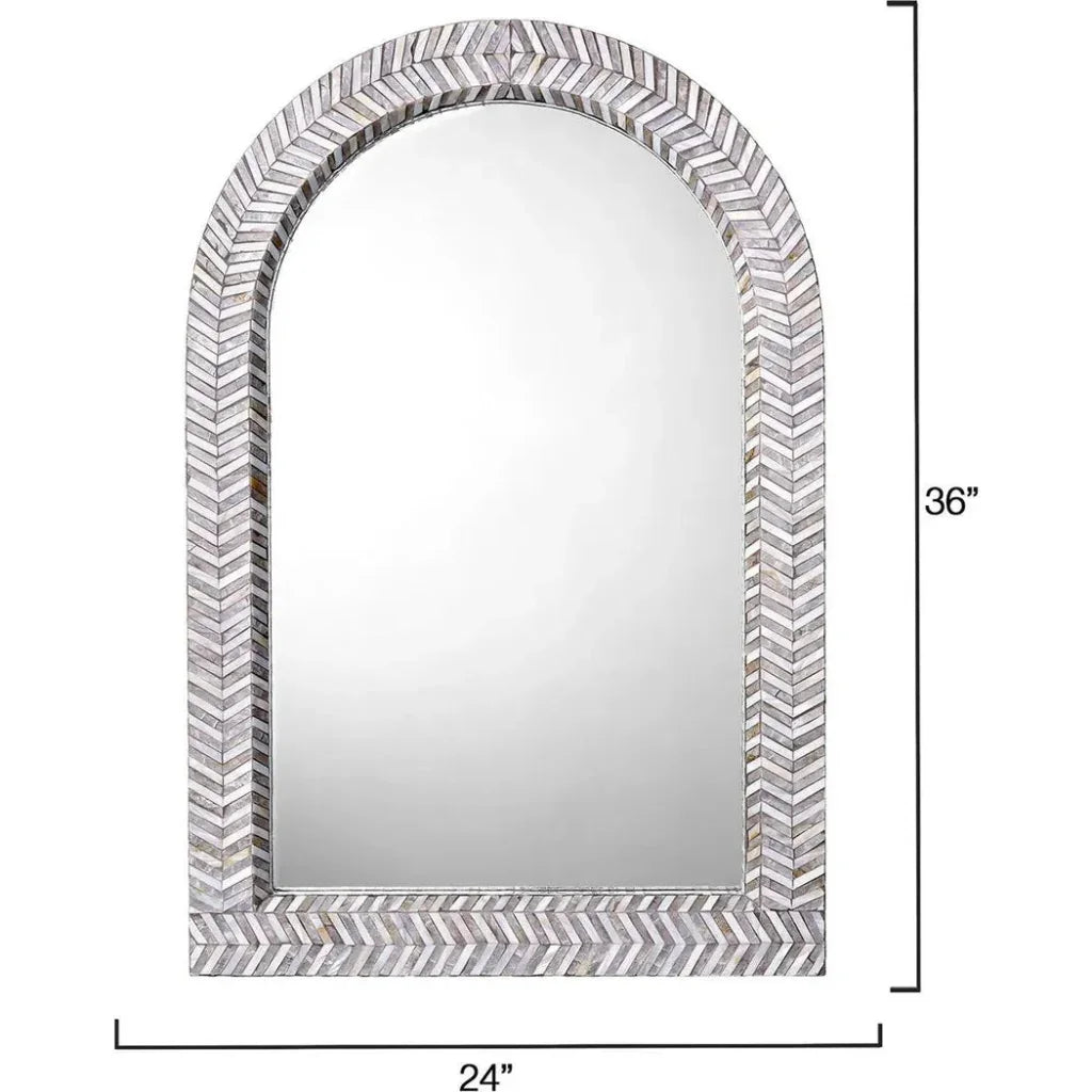 Beverly Mother Of Pearl Arch Wall Mirror By Jamie Young - LOOMLAN - Jamie Young - Wall Mirrors