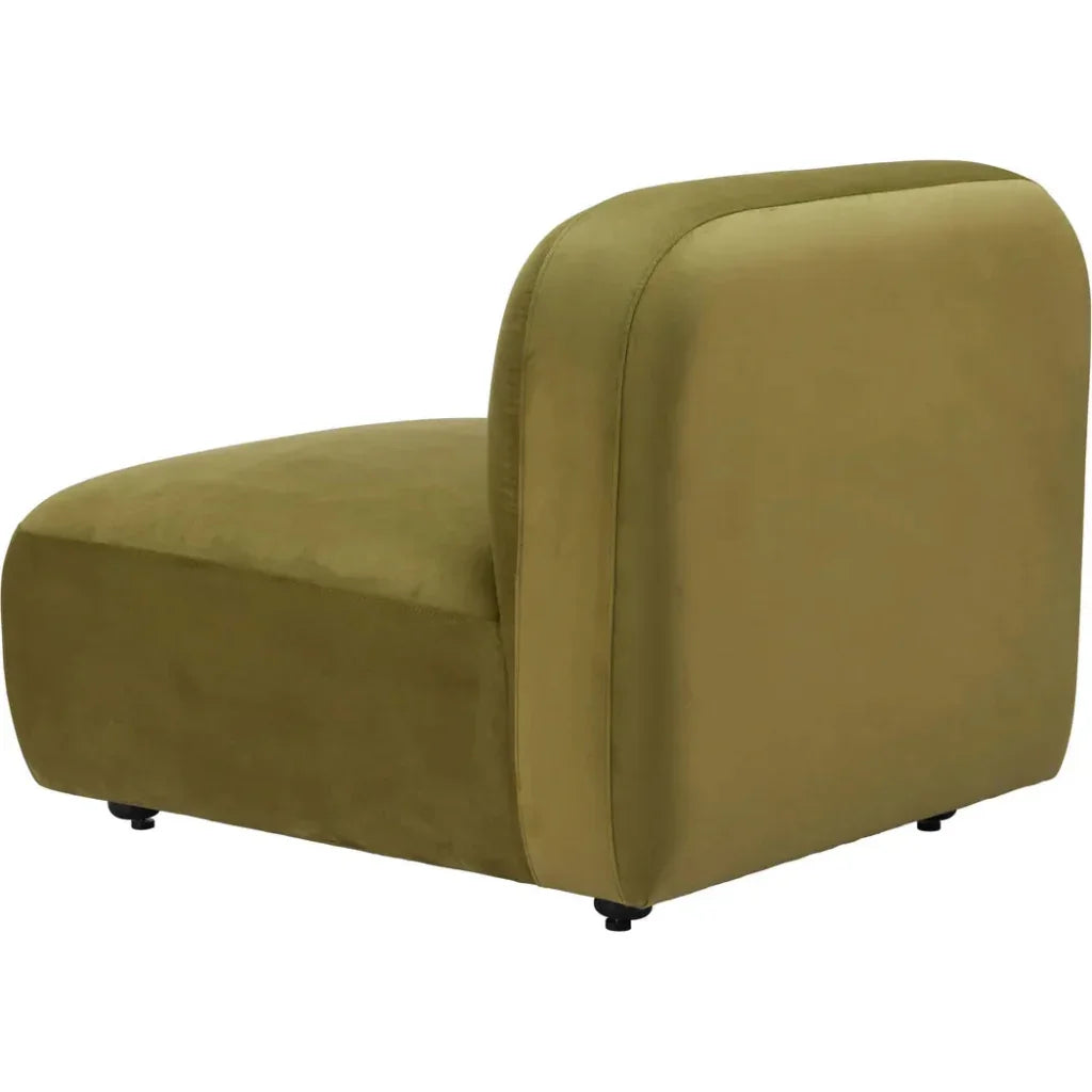 Biak Wood Green Middle Chair - LOOMLAN - Zuo Modern - Sofas & Loveseats
