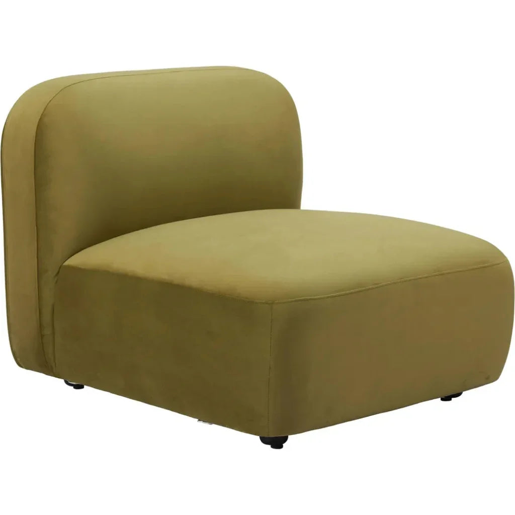 Biak Wood Green Middle Chair - LOOMLAN - Zuo Modern - Sofas & Loveseats