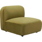 Biak Wood Green Middle Chair - LOOMLAN - Zuo Modern - Sofas & Loveseats