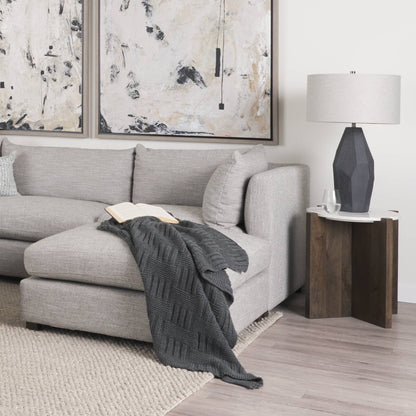 Bianca Marble Top Round Accent Table