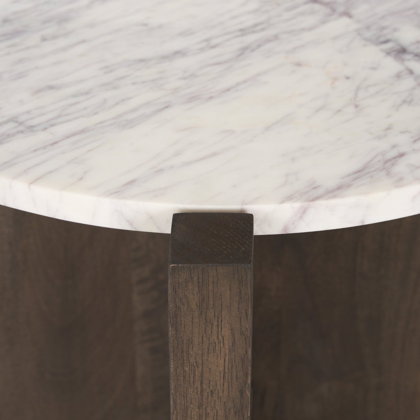Bianca Marble Top Round Accent Table