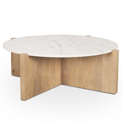 Bianca White Marble Top Coffee Table