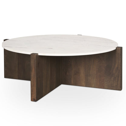 Bianca White Marble Top Coffee Table