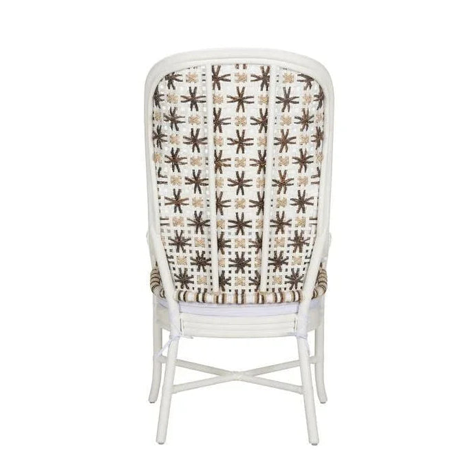 Bianco White Rattan Frame Arm Chair - LOOMLAN - Wildwood - Club Chairs