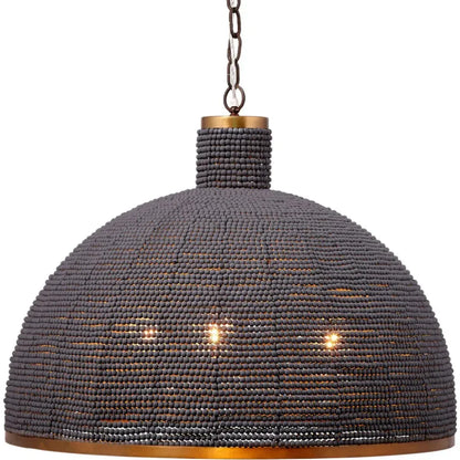 Big Sur 1 - Light Beaded Chandelier Slate Blue - LOOMLAN - Jamie Young - Chandeliers