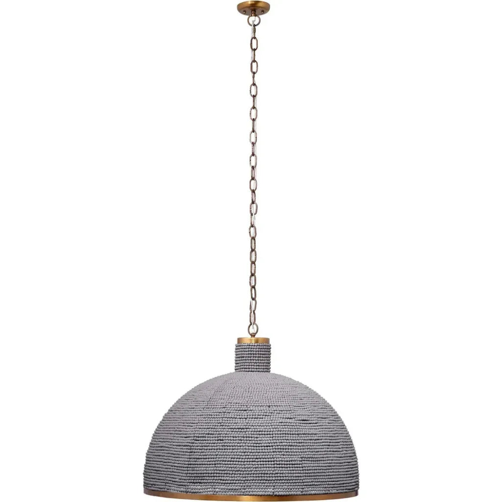 Big Sur 1 - Light Beaded Chandelier Slate Blue - LOOMLAN - Jamie Young - Chandeliers