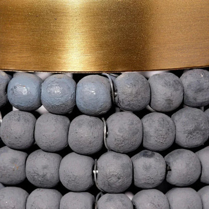 Big Sur 1 - Light Beaded Chandelier Slate Blue - LOOMLAN - Jamie Young - Chandeliers