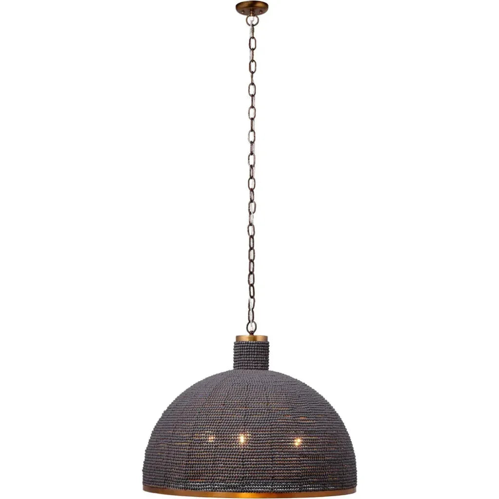 Big Sur 1 - Light Beaded Chandelier Slate Blue - LOOMLAN - Jamie Young - Chandeliers