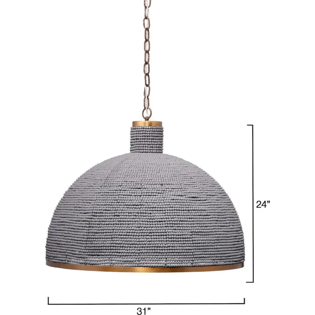 Big Sur 1 - Light Beaded Chandelier Slate Blue - LOOMLAN - Jamie Young - Chandeliers