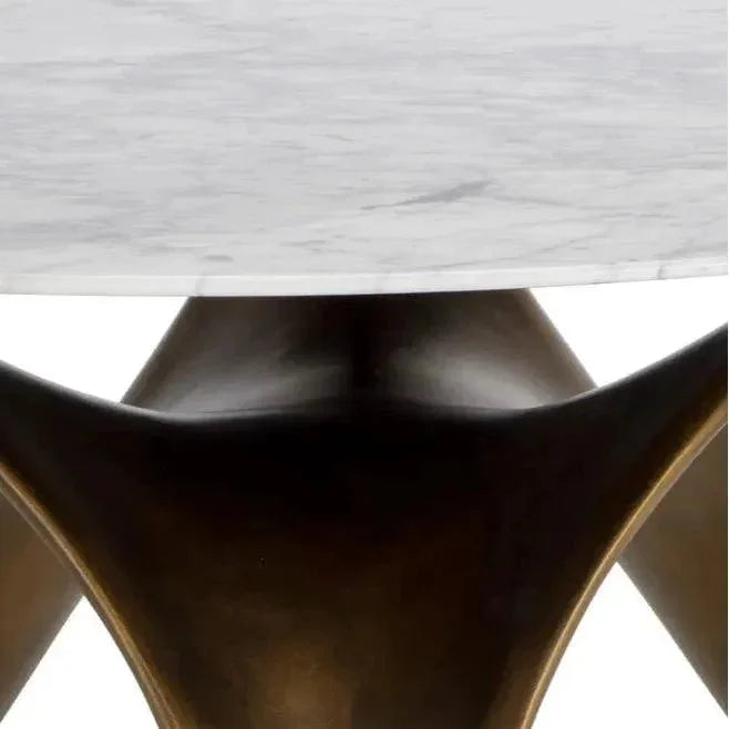 Bijon Dining Table 59" Marble Sculptural Base-Dining Tables-SUNPAN-LOOMLAN