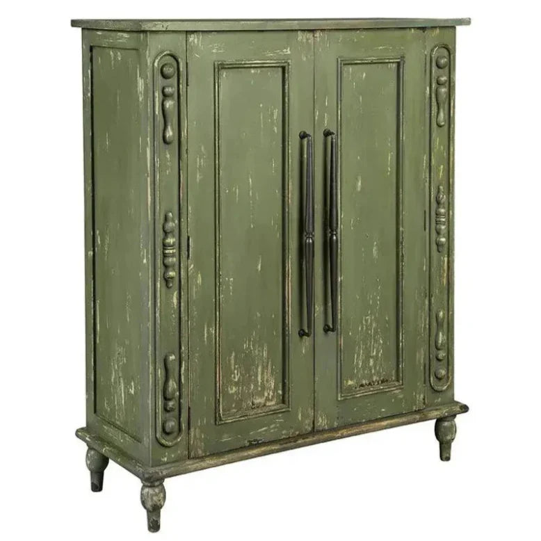 Bijou Vintage Designed Wooden Hall Cabinet - LOOMLAN - Accent Cabinets