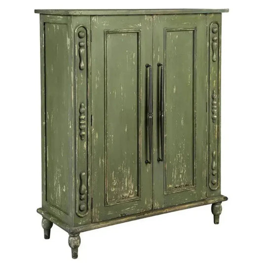 Bijou Vintage Designed Wooden Hall Cabinet - LOOMLAN - Accent Cabinets