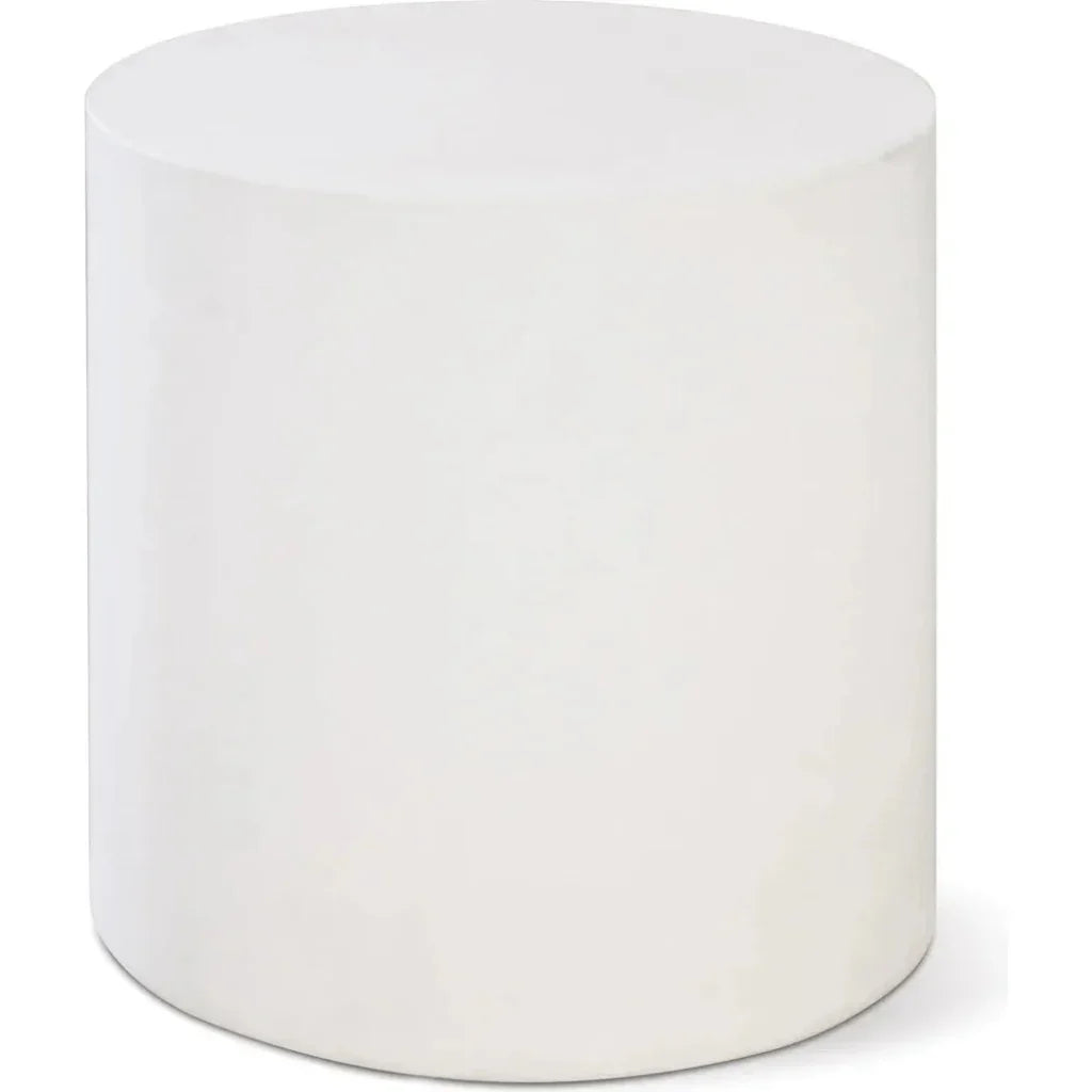 Bill Accent Table - Ebony White Outdoor End Table - LOOMLAN - Seasonal Living - Outdoor Side Tables