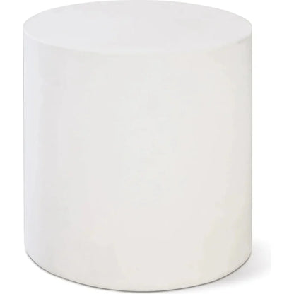 Bill Accent Table - Ebony White Outdoor End Table - LOOMLAN - Seasonal Living - Outdoor Side Tables