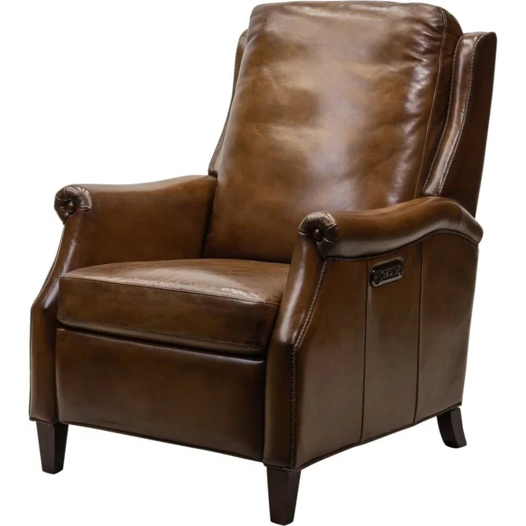 Billings Leather Made Usb Power Recliner - LOOMLAN - Olivia + Quinn - Club Chairs