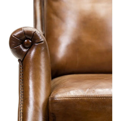Billings Leather Made Usb Power Recliner - LOOMLAN - Olivia + Quinn - Club Chairs