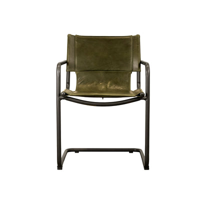 Billy Genuine Leather Dining Arm Chair