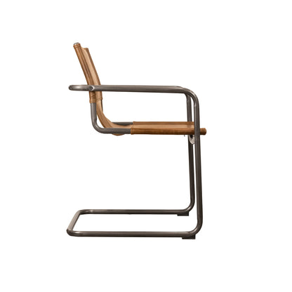 Billy Genuine Leather Dining Arm Chair